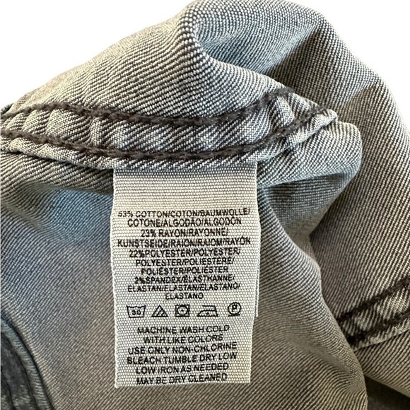 Free People Jean Mini Skirt Sz 4 - Picture 15 of 17